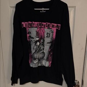 Black Graphic Women's Sweater